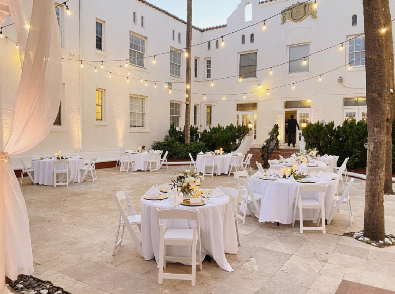 Outdoor Wedding Reception Casa Marina Jacksonville